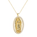 personality copper zircon Virgin Mary sixpointed star pendant necklace accessoriespicture15