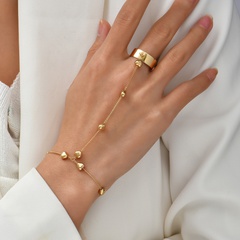 Fashion creative personality retro finger heart-shape chain alloy bracelet