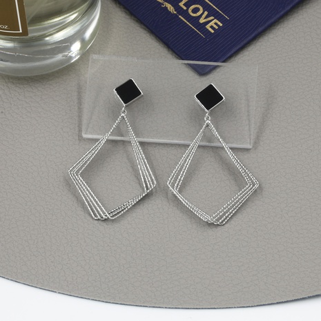 Fashion classic rhombus earrings wholesale jewelry's discount tags