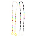 soft pottery pearl childrens lanyard cartoon mask glasses chain dualuse extension chainpicture12
