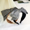 autumn and winter printing bowknot wide brim headbandpicture9