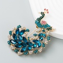 Nouvelle broche de paon en cristal de diamant complet accessoires de broche de corsage de style beaut finepicture12