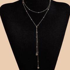 Round bead personality new long fashion popular necklace