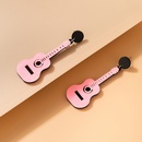 Persnlichkeit HipHopOhrringe rosa Harz Glitzer Gitarre geometrische unregelmige Ohrringepicture9