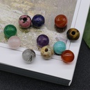 Cristal naturel agate jade perles en vrac 10mm perles rondes gros trous perles bijoux accessoirespicture8