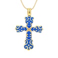 gouttes d39huile croix femme simple pendentif chane de la clavicule collier en grospicture13