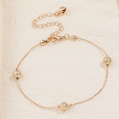 Modische goldene Perlen trendiger Schmuck exquisites Armband