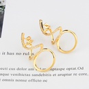 simple goldplated zircon winding earringspicture11
