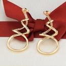 simple goldplated zircon winding earringspicture13