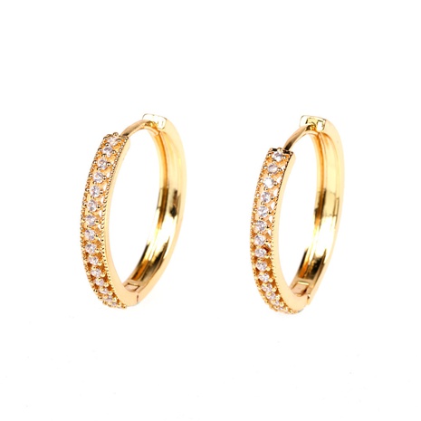 new fashion inlaid zircon circle earrings's discount tags