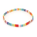 Mode Regenbogen Farbe Quadrat Perlen Armbandpicture12