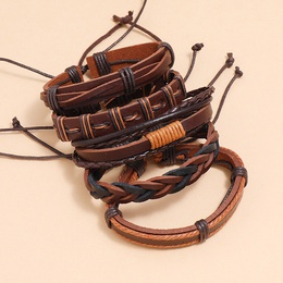 simple retro woven leather braceletpicture11