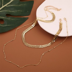 retro snake-shaped multilayer necklace