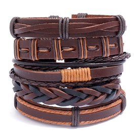 simple retro woven leather braceletpicture13