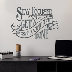 new simple English slogan wall stickers
