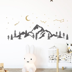 nouveaux stickers muraux de montagne constellation simple