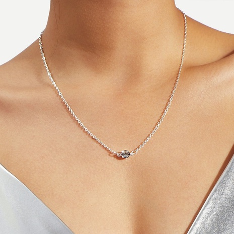 simple retro diamond necklace's discount tags
