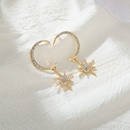 S925 Silver Needle Star Moon Earringspicture8