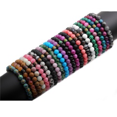 creative 8mm beaded stone temperature change color bracelet