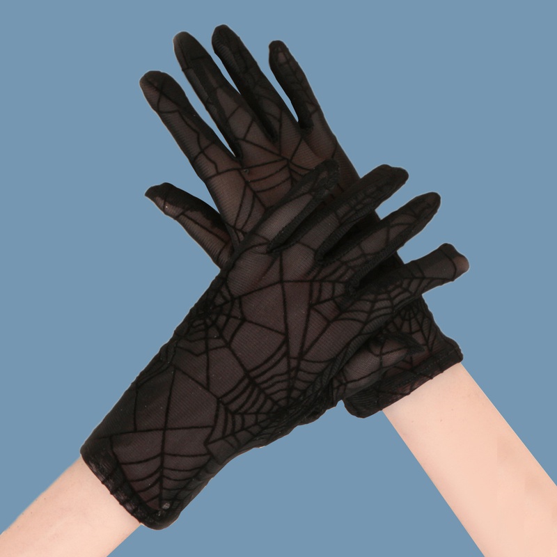 fashion spider web gloves