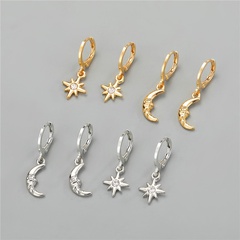 Korea simple cute rhinestone earrings