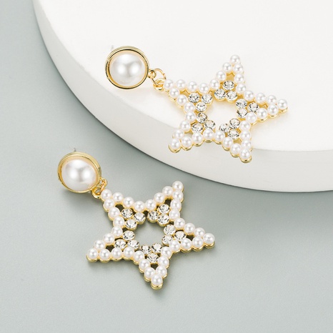 pearl five-pointed star earrings's discount tags