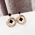 fivepointed star diamond multilayer circle earringspicture17
