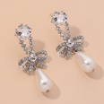 diamondstudded pearl bowknot earringspicture14