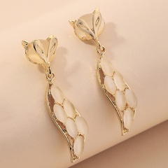 cute fox opal earrings
