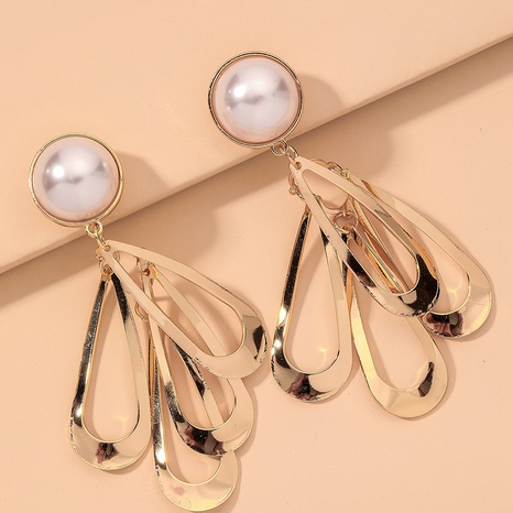 Retro Exquisite Tassel Pearl Earrings's discount tags