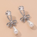 diamondstudded pearl bowknot earringspicture9