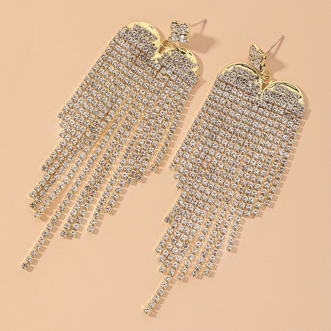full diamond tassel retro earrings's discount tags