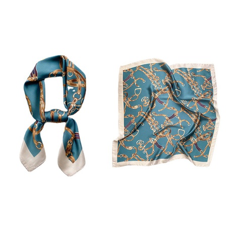 New Korean retro totem small scarf's discount tags