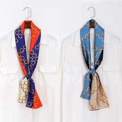 spring and summer imitation silk scarf