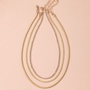 Creative fashion simple multilayer metal necklacepicture7