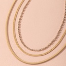 Creative fashion simple multilayer metal necklacepicture8