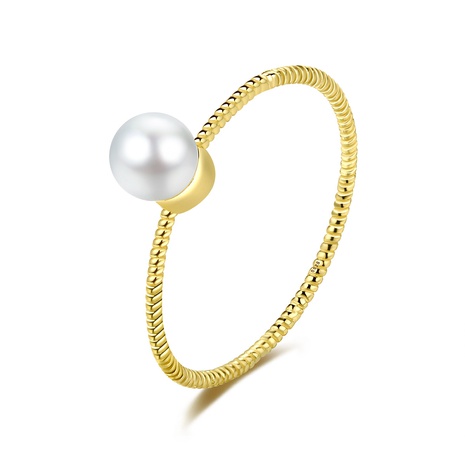 S925 silver plated fashion pearl ring  NHLE314013's discount tags