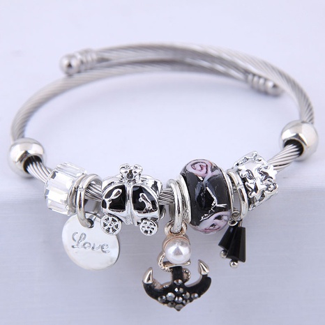 fashion metal wild anchor bracelet's discount tags