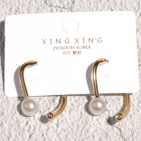 fashion metal pearl earrings's discount tags
