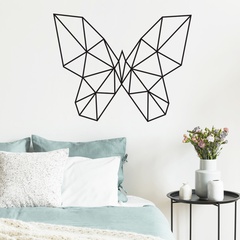 Neue reine Farbe geometrische Linie Schmetterling Wandaufkleber