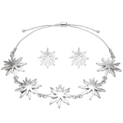 Sun Flower Bracelet Earrings Set