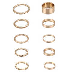 golden twisted rings set