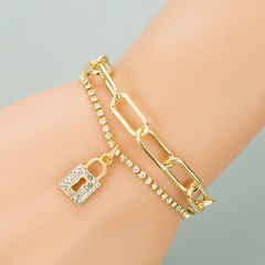 Korean fashion new love lock chain bracelet