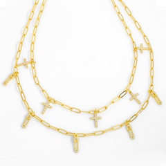 new fashion copper paper clip necklace