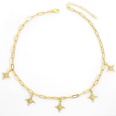 new creative sixpointed star chain necklacepicture13