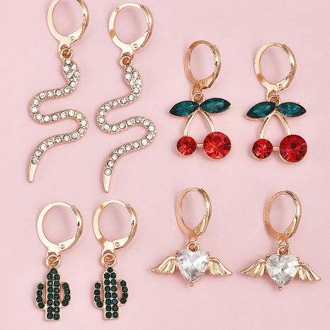 Fashion Korean Sweet Fruit Earrings's discount tags