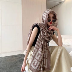 Korean fashion oversized shawl sunscreen Scarf