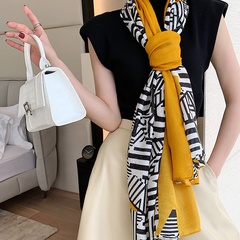 Korean fashion printing oversized shawl sunscreen scarf