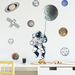new simple universe planet astronaut wall stickers