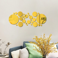 new geometric size circle acrylic mirror wall stickers